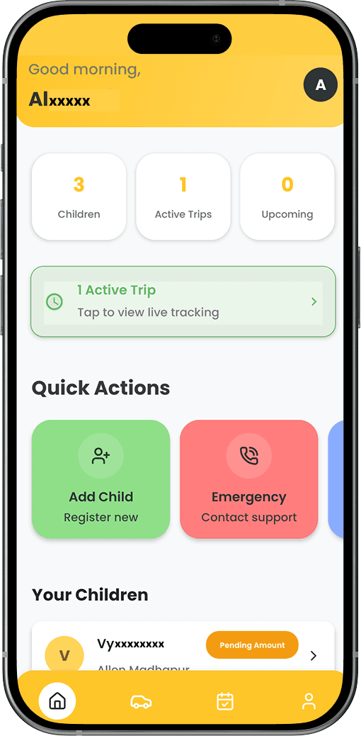 Multi-child dashboard screen